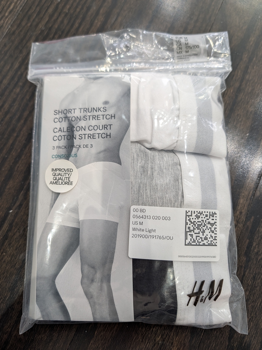 2/$20 H&M Men’s 3-Pack Boxer Briefs – Medium | Cotton Stretch